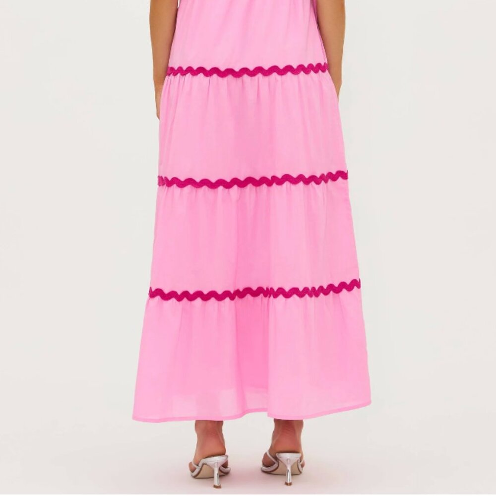 FINAL HOURS❗BEACH RIOT Charlotte Dress Sweet Berry Pink - Size Medium - Picture 5 of 5